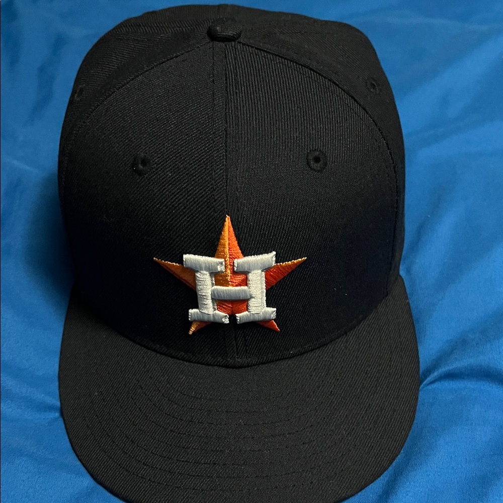 New Era Black Cap Houston
